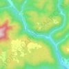 Mapa topográfico Oscar, altitude, relevo