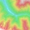 Mapa topográfico Sandon, altitude, relevo