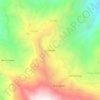 Mapa topográfico La Pampa, altitude, relevo