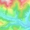 Mapa topográfico Clot de Vallvigil, altitude, relevo