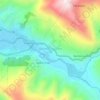 Mapa topográfico Bautista Saavedra B, altitude, relevo