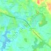 Mapa topográfico Kercécile, altitude, relevo