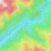 Mapa topográfico Río Colorado, altitude, relevo