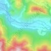 Mapa topográfico La Crouzette, altitude, relevo