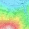 Mapa topográfico Le Fréney, altitude, relevo