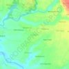 Mapa topográfico Kanigoro, altitude, relevo