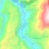 Mapa topográfico Jatumpampa de Huayllay, altitude, relevo