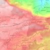 Mapa topográfico Curug Sewu, altitude, relevo