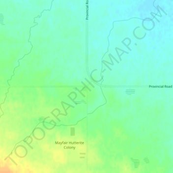 Mapa topográfico Wakopa, altitude, relevo