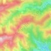 Mapa topográfico La Batie, altitude, relevo