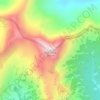 Mapa topográfico Eagle Peak, altitude, relevo