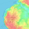 Mapa topográfico Cités du Valtac, altitude, relevo