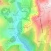 Mapa topográfico Serrado, altitude, relevo