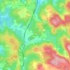 Mapa topográfico Augère, altitude, relevo