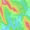 Mapa topográfico Aguiar de Sousa, altitude, relevo