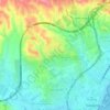 Mapa topográfico Campo-Mijas, altitude, relevo