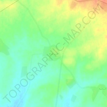 Mapa topográfico Qasr Hadla, altitude, relevo