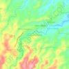Mapa topográfico Tanjung Selamat, altitude, relevo