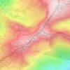 Mapa topográfico Calvitero, altitude, relevo