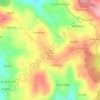 Mapa topográfico Coto da Pena, altitude, relevo