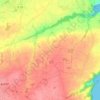 Mapa topográfico Saint-Adrien, altitude, relevo