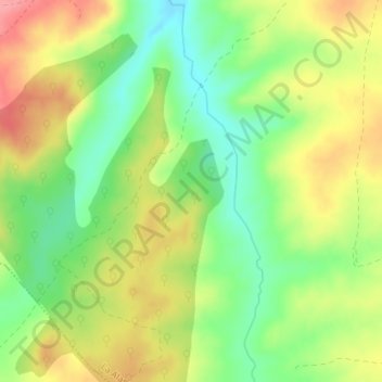 Mapa topográfico El Lastral, altitude, relevo