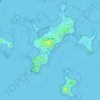 Mapa topográfico Kerroland, altitude, relevo