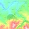 Mapa topográfico Gabín, altitude, relevo