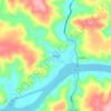 Mapa topográfico Marau, altitude, relevo