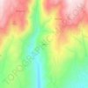 Mapa topográfico Vilela, altitude, relevo
