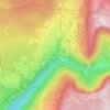 Mapa topográfico Bas Belleydoux, altitude, relevo