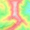 Mapa topográfico Chiqueiro, altitude, relevo