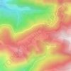 Mapa topográfico Col du Chioula, altitude, relevo