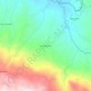 Mapa topográfico Cabracancha, altitude, relevo