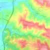 Mapa topográfico São Miguel, altitude, relevo
