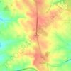 Mapa topográfico La Dehesa, altitude, relevo