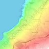 Mapa topográfico Urbanización Jardín del Sol, altitude, relevo