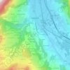 Mapa topográfico La Fley, altitude, relevo