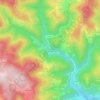 Mapa topográfico La Chapelle-sous-Rochepaule, altitude, relevo