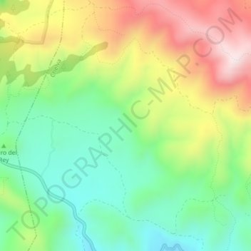 Mapa topográfico Espes, altitude, relevo