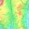 Mapa topográfico Villaret, altitude, relevo