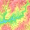 Mapa topográfico Lacoussiere, altitude, relevo