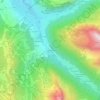 Mapa topográfico La Grangette, altitude, relevo