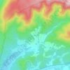 Mapa topográfico La Selle, altitude, relevo