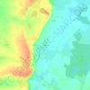 Mapa topográfico Berry, altitude, relevo