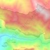 Mapa topográfico Buntu Mondong, altitude, relevo