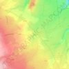 Mapa topográfico Cordes, altitude, relevo