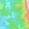 Mapa topográfico Valcroissant, altitude, relevo