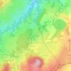 Mapa topográfico La Coussidière, altitude, relevo