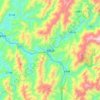 Mapa topográfico Longsheng, altitude, relevo